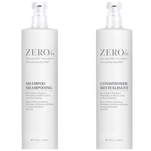 Zero% by Gilchrist & Soames Shampoo & Conditioner Bundle (15oz each)