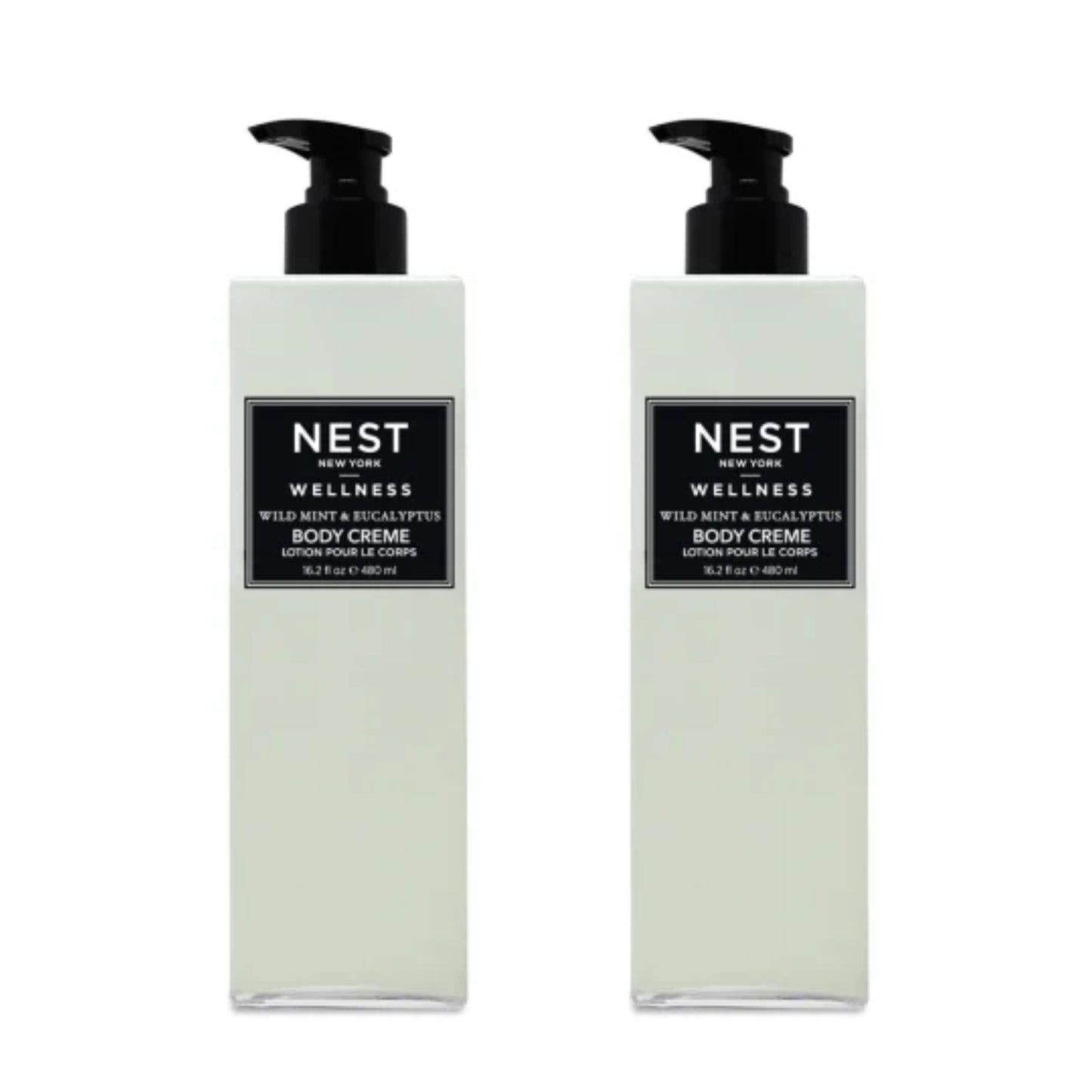 NEST Wild Mint & Eucalyptus Body Cream Bundle by Hyatt (16oz each)