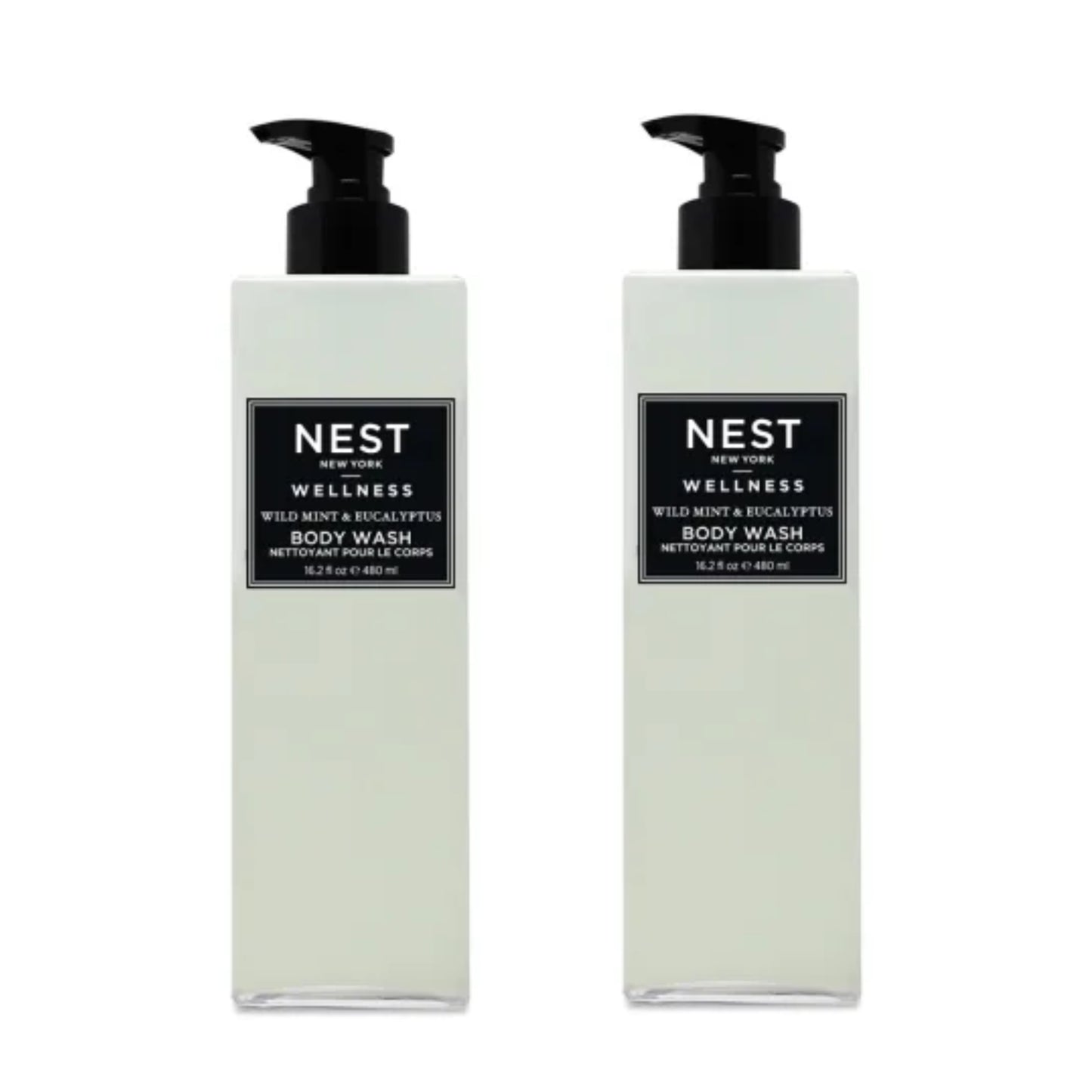 NEST Wild Mint & Eucalyptus Body Wash Bundle by Hyatt (16oz each)