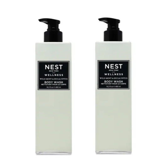 NEST Wild Mint & Eucalyptus Body Wash Bundle by Hyatt (16oz each)