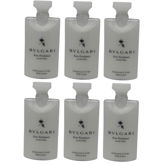 Bvlgari White Tea (au the blanc) Body Lotion (Set of 6; 2.5oz each)