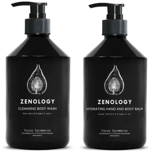 Zenology Fycus Sycomorus Body Wash & Body Balm 500ml Bundle