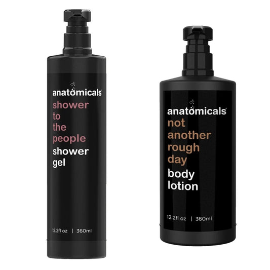 Anatomicals Body Lotion(not another rough day)  & Shower Gel(shower to the people) 12oz New