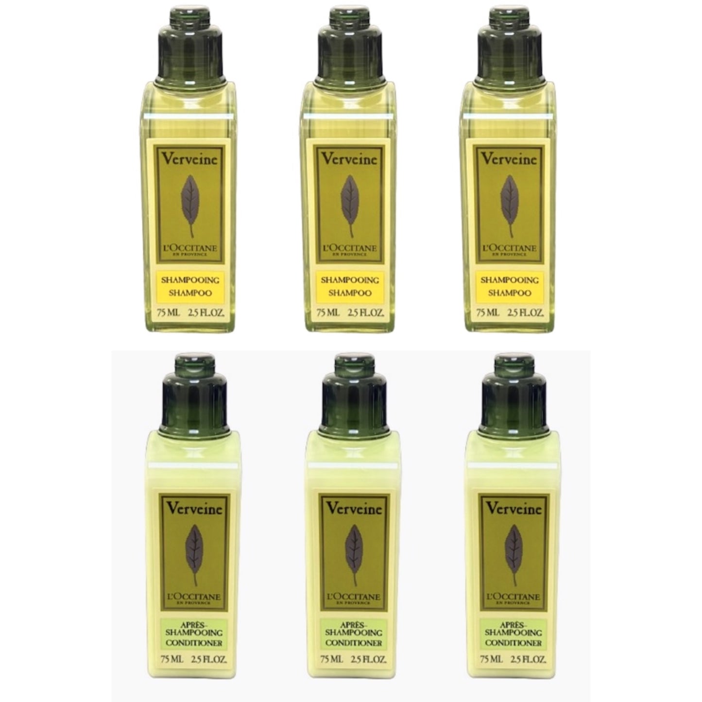 L'Occitane Verbena Shampoo & Conditioner 75ml 3 of each