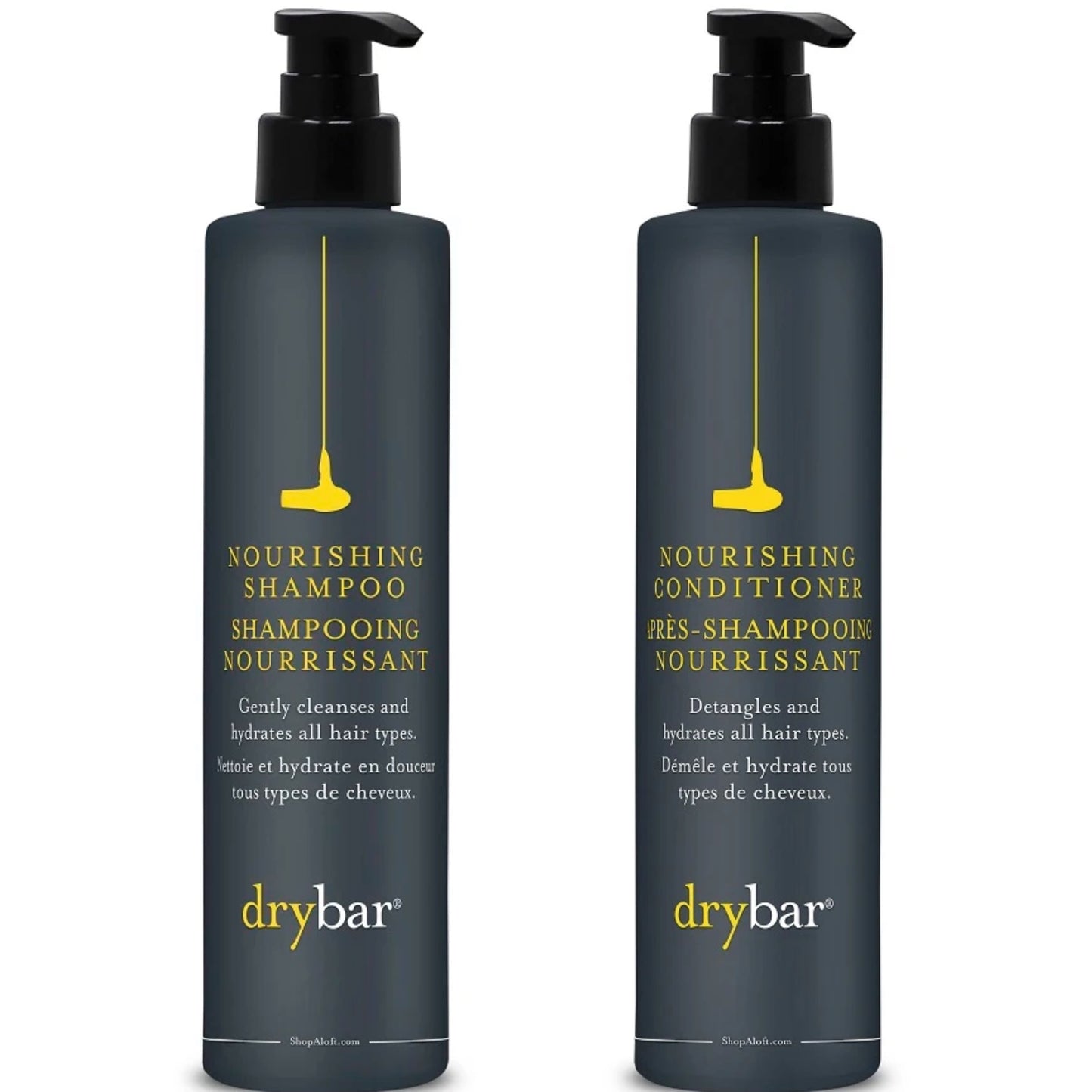 Drybar Nourishing Shampoo & Conditioner Larger Size 12.2oz Bundle Set