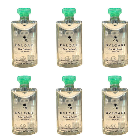 Bvlgari Green Tea (au the vert) Shower Gel (Set of 6; 75ml each)