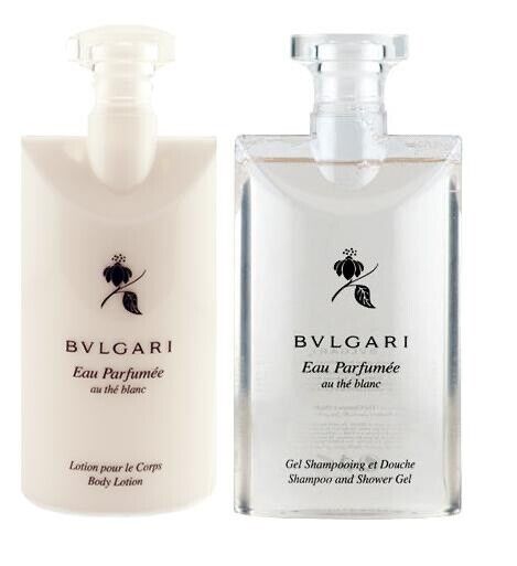 Bvlgari White Tea (au the blanc) Body Lotion & Shower Gel (Set of 3; 6 bottles total)