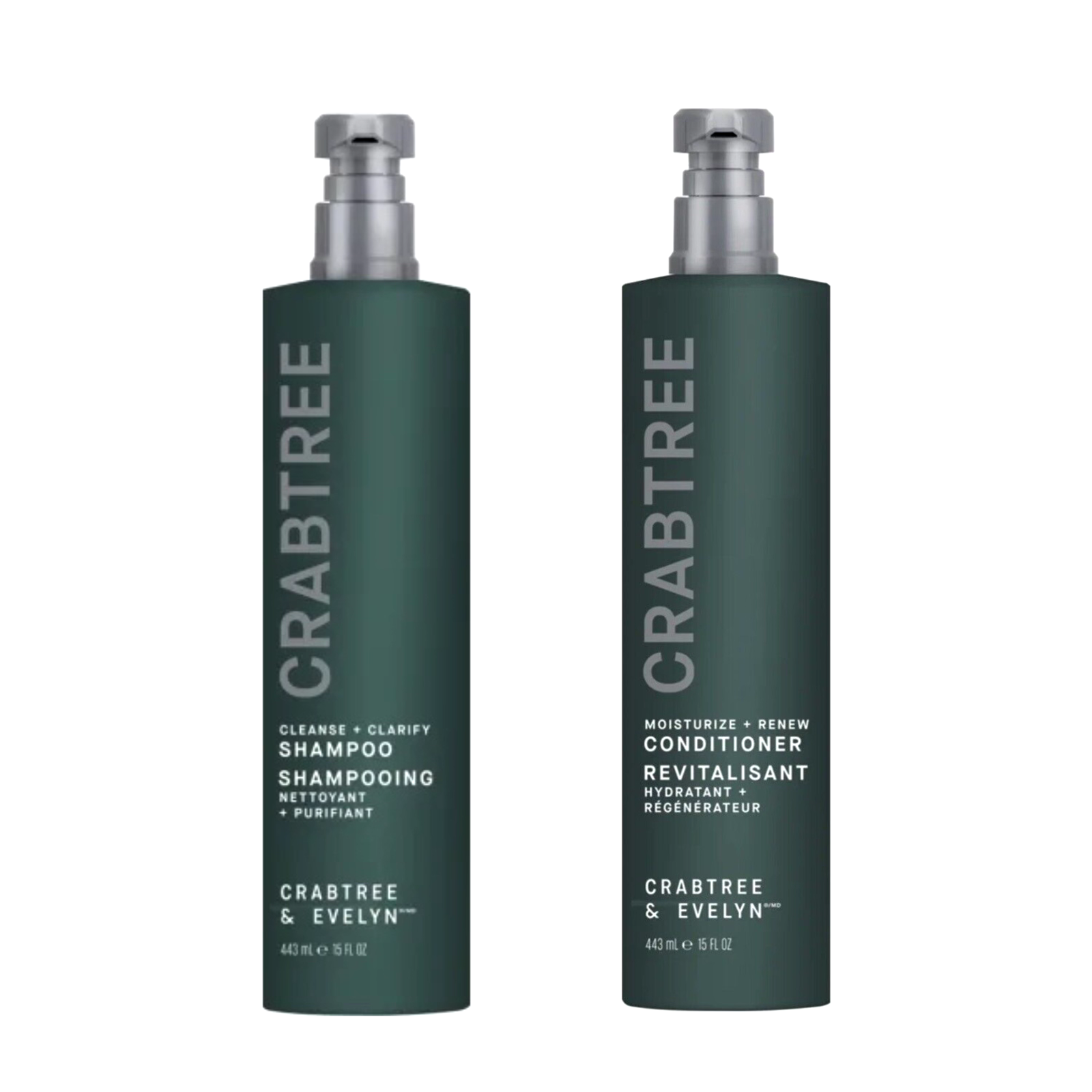 Crabtree & Evelyn Cleanse Clarify Shampoo & Conditioner Bundle (15oz e