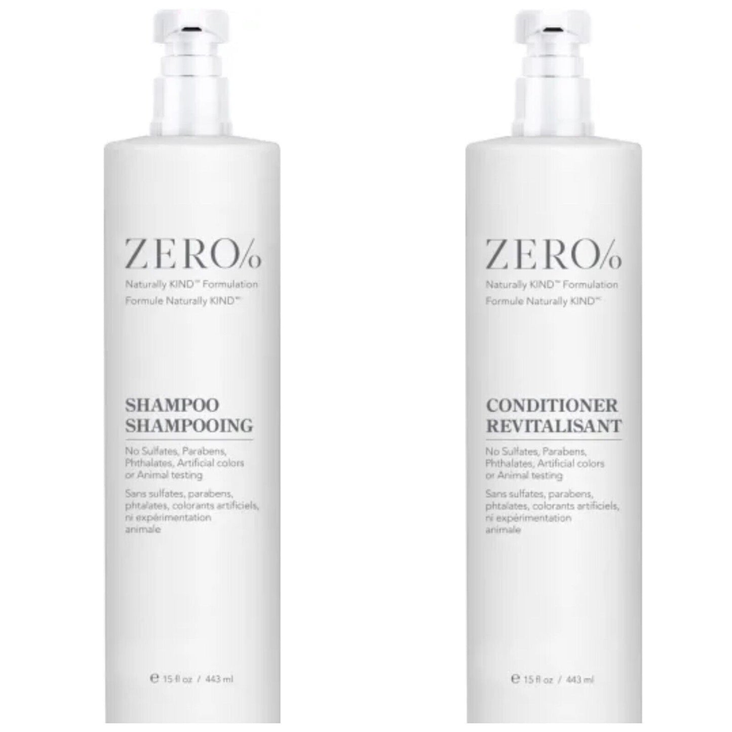 Zero% by Gilchrist & Soames Shampoo & Conditioner Bundle (Set of 2; 15oz each)