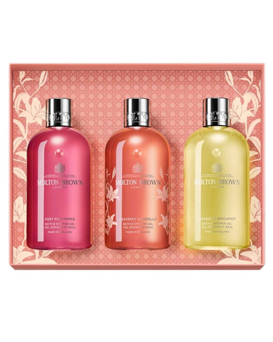 Molton Brown Floral Citrus Collection 3 Piece Bath & Shower Gel Gift Set