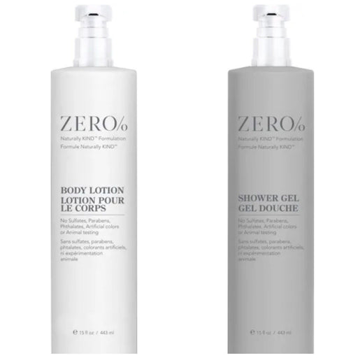 Zero% by Gilchrist & Soames Body Lotion & Shower Gel Bundle (Set of 2; 15oz each)