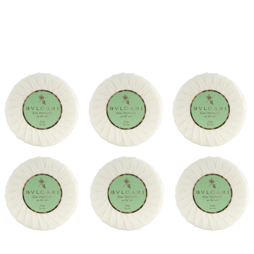 Bvlgari Green Tea (au the vert) Soap (Set of 6; 1.76oz each)