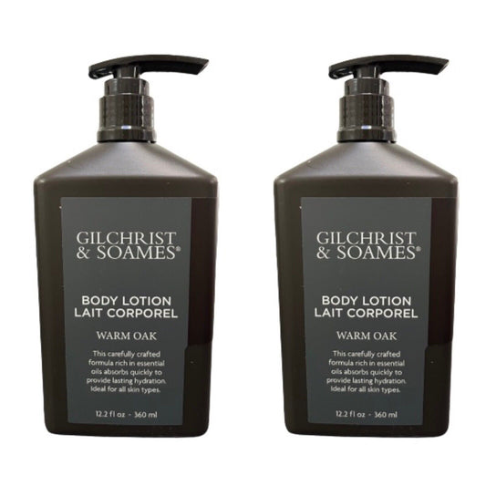 Gilchrist & Soames Warm Oak Body Lotion Bundle (Set of 2; 12oz each)