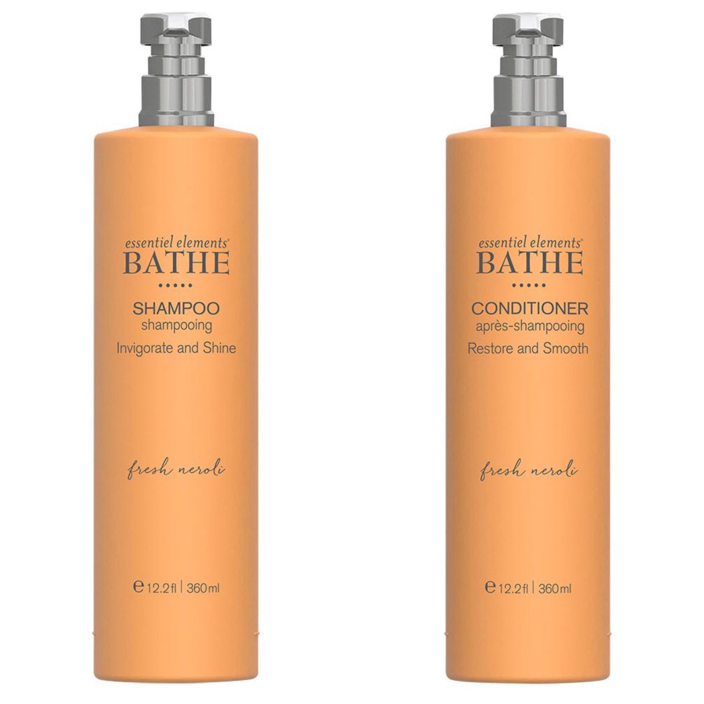 Gilchrist & Soames Essentiel Elements bathe shampoo & conditioner 360ml bundle set