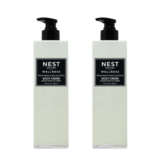 NEST Wild Mint & Eucalyptus body cream 16oz Bundle by Hyatt