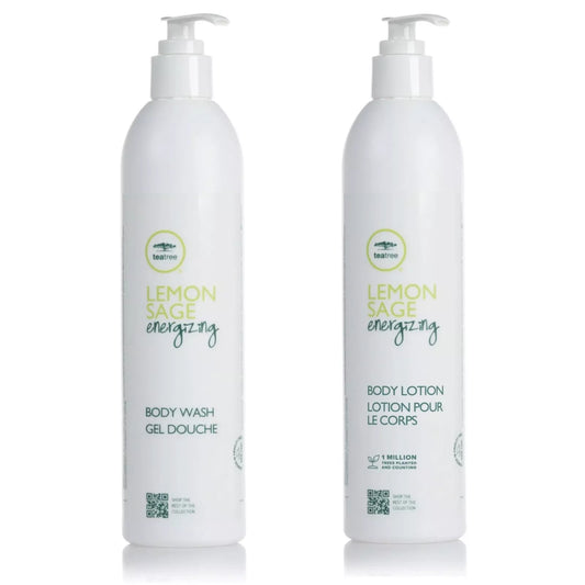 Paul Mitchell Lemon Sage Body Wash & Body Lotion 12oz New
