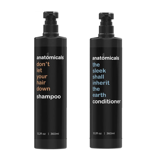 Anatomicals Don't let your hair down shampoo & The sleek shall inherit the earth conditioner